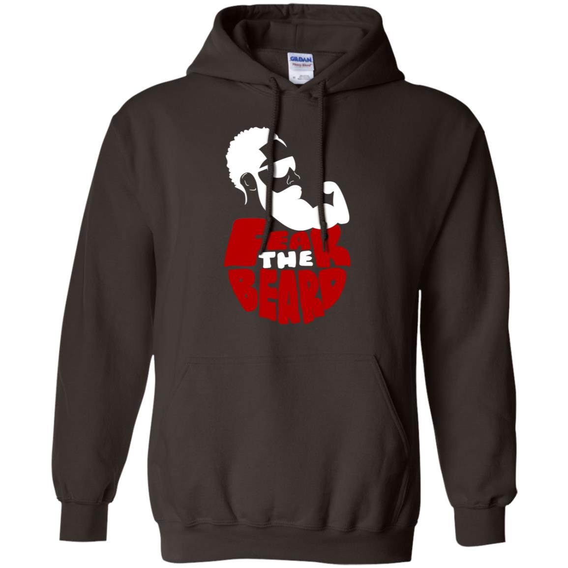 Fear The Beard No Shave November Gift Shirt For Mens Dark Chocolate