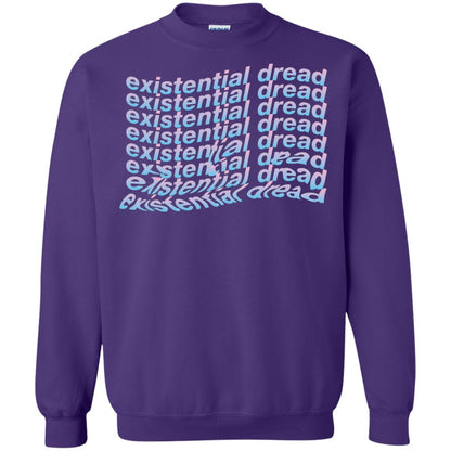 Existential Dread Waves Melting Distortion Aesthetic T-shirt Purple