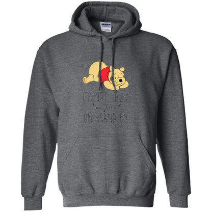 Bear Lover T -shirt I_m Not Lazy I_m Just On Stand By Dark Heather