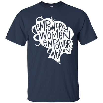 Feminist T-shirt Empowered Women Empower Woman Navy