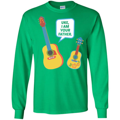 Ukulele Lovers T-shirt Uke I Am Your Father Irish Green