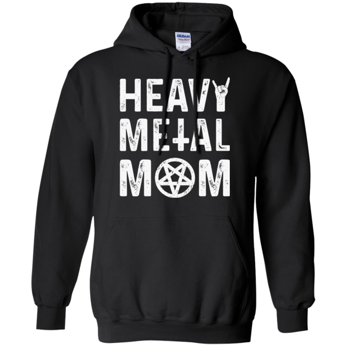 Heavy Metal Mom Vintage Band Music Concert Mother T-shirt Black