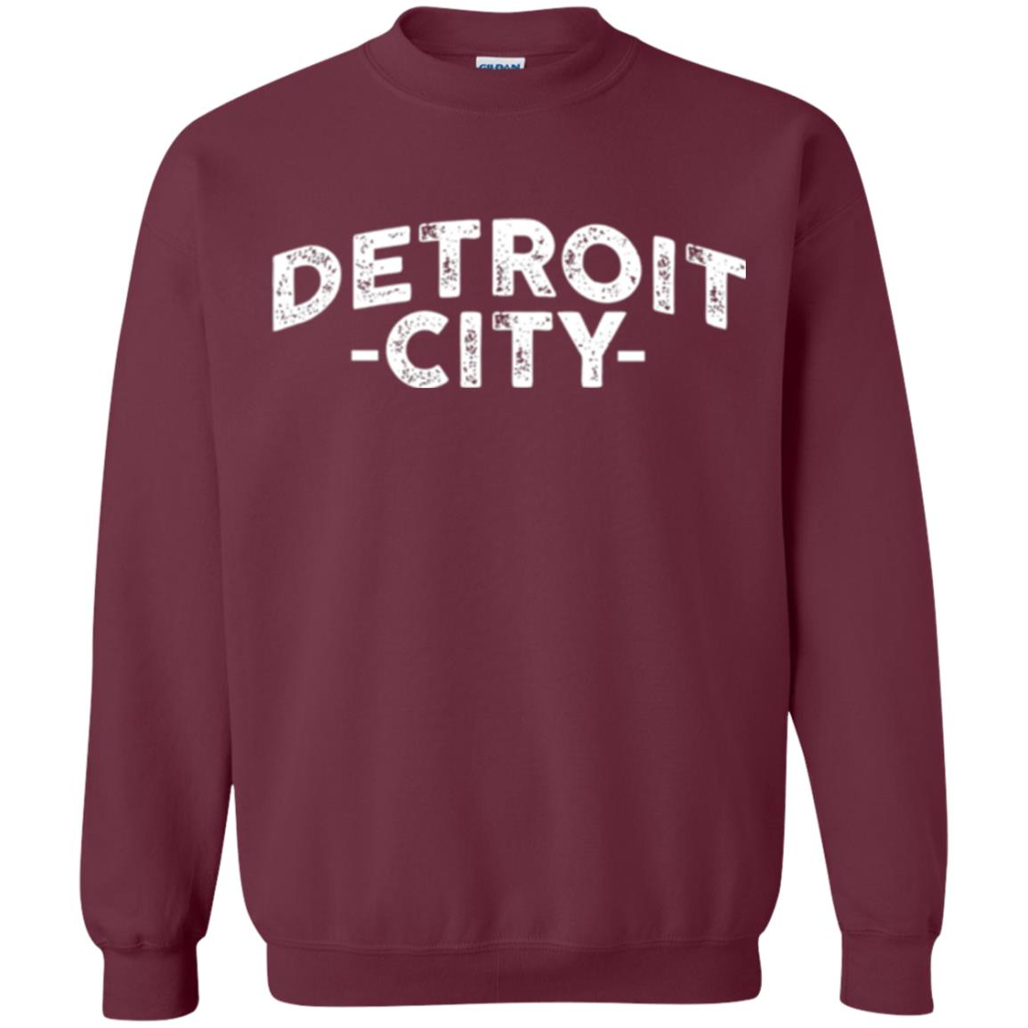 Detroit Michigan T-shirt Maroon