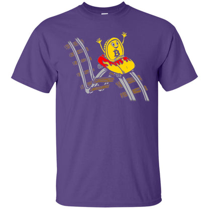 Bitcoin Rollercoaster T-shirt Purple