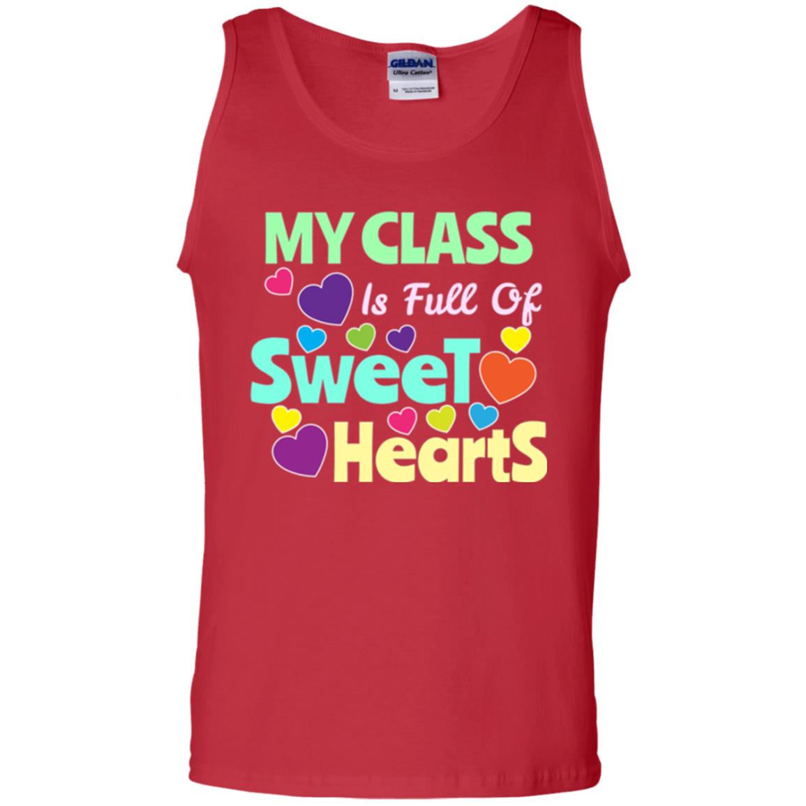 Valentines Day T-shirt I Love My Sweet Hearts Red