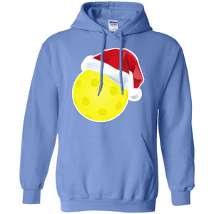 Pickleball With Santa Claus Hat X-mas Shirt For Pickleball LoversG185 Gildan Pullover Hoodie 8 oz.