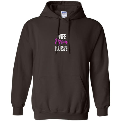 Wife Mom Nurse Nurse Mother Shirt Dark Chocolate