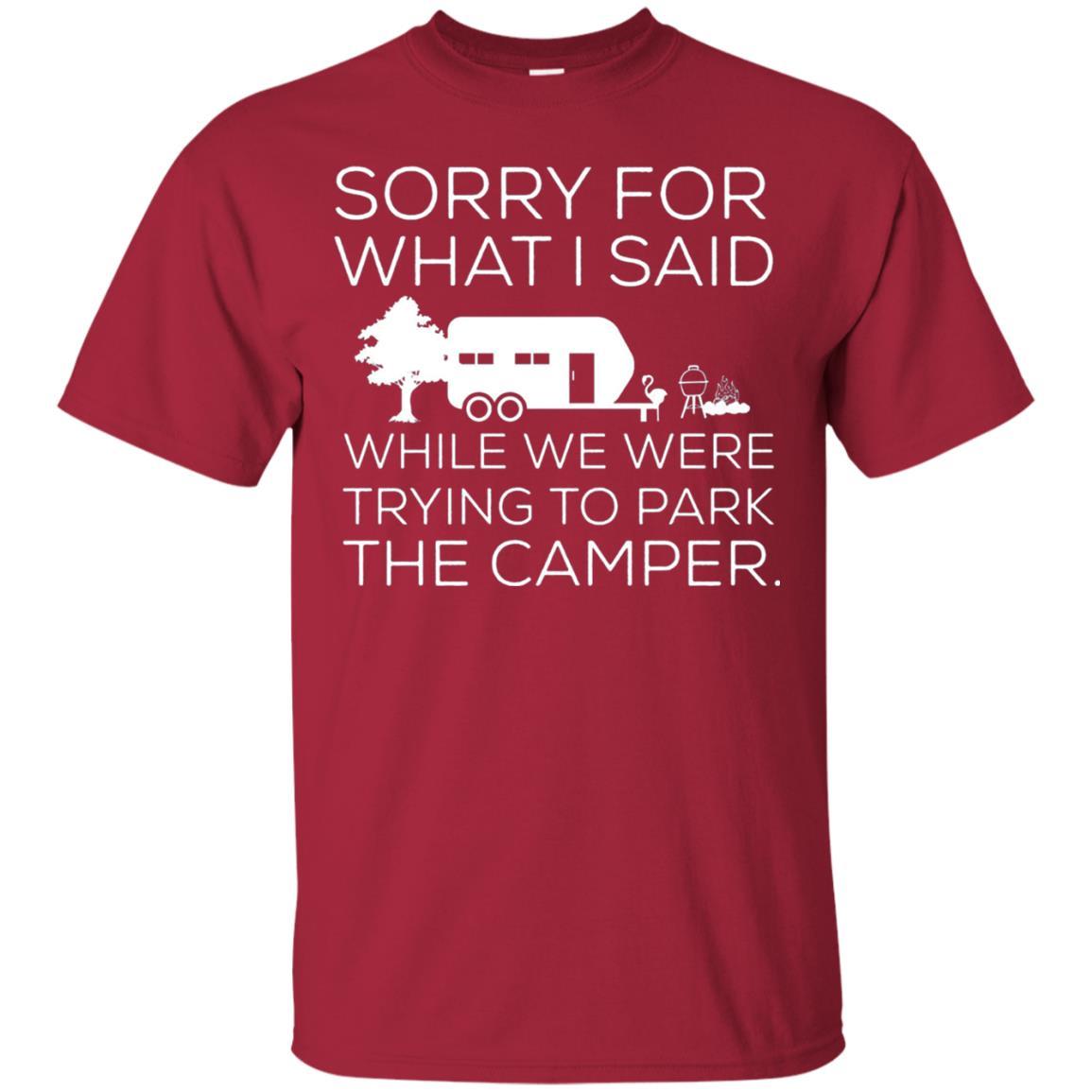 Camping T-shirt We Were Trying To Park The Camper Cardinal