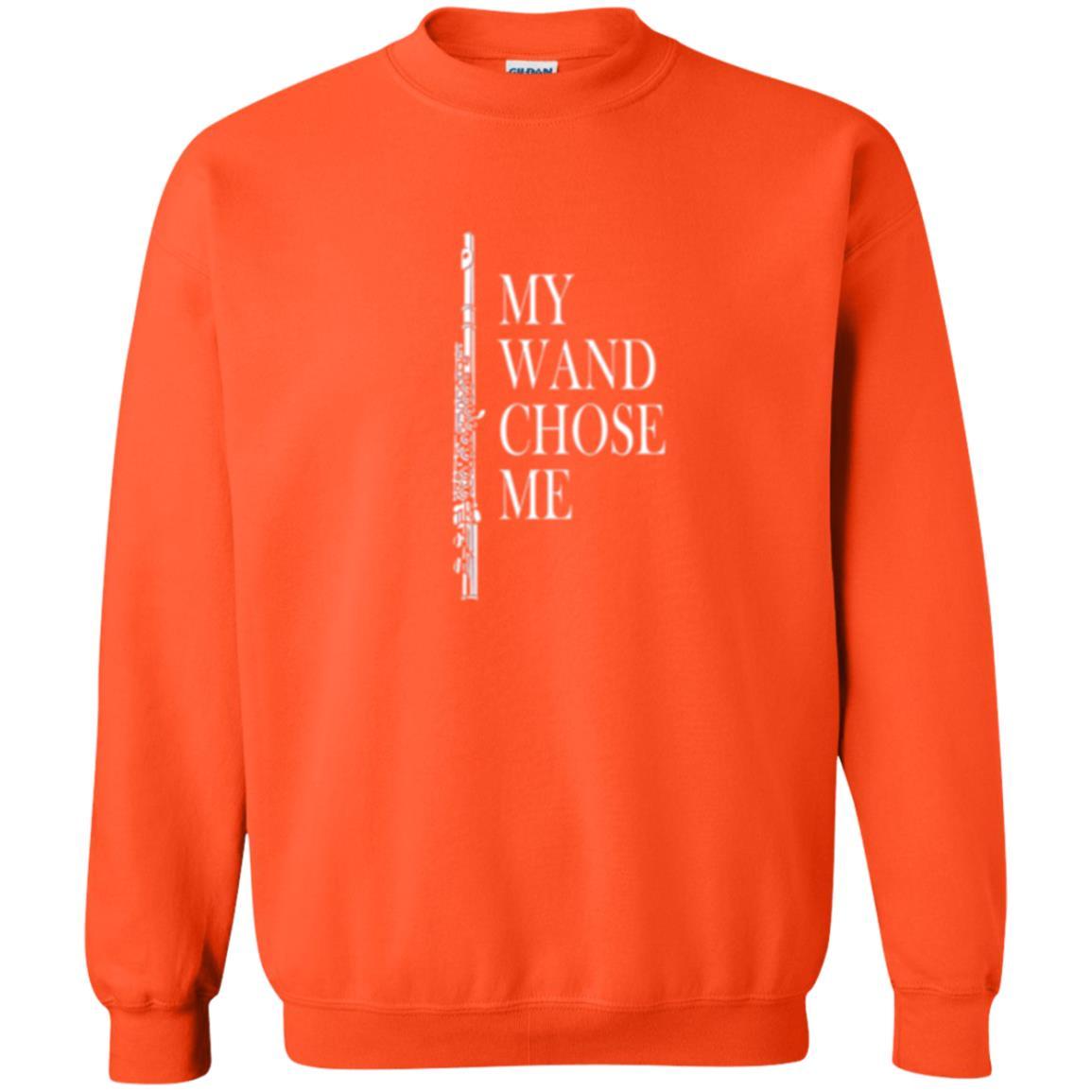 Flute Lover T-shirt My Wand Chose Me Orange