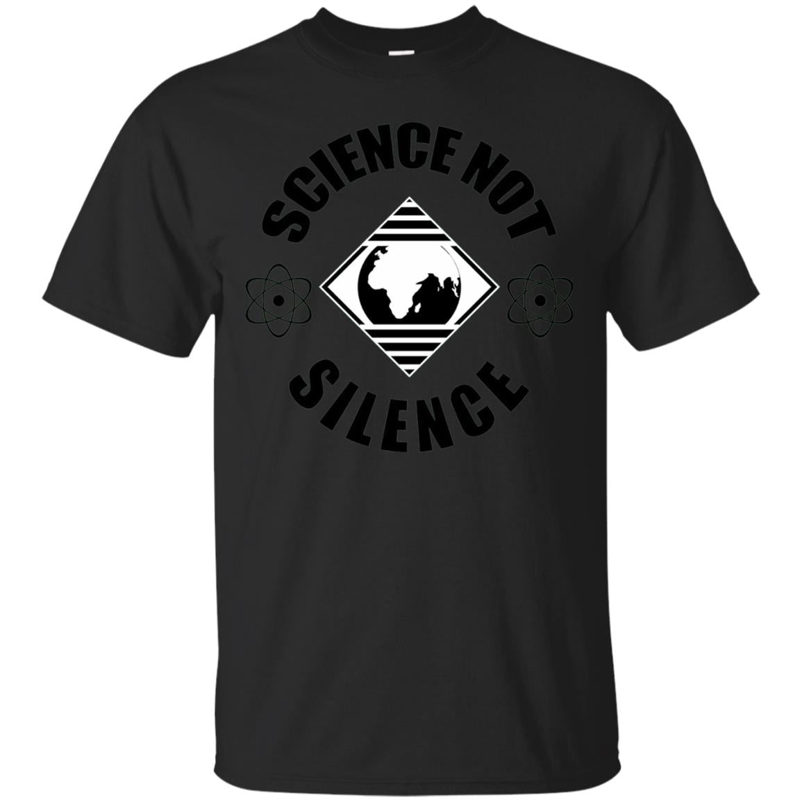 Scientist T-shirt Science Not Silence T-shirt Black