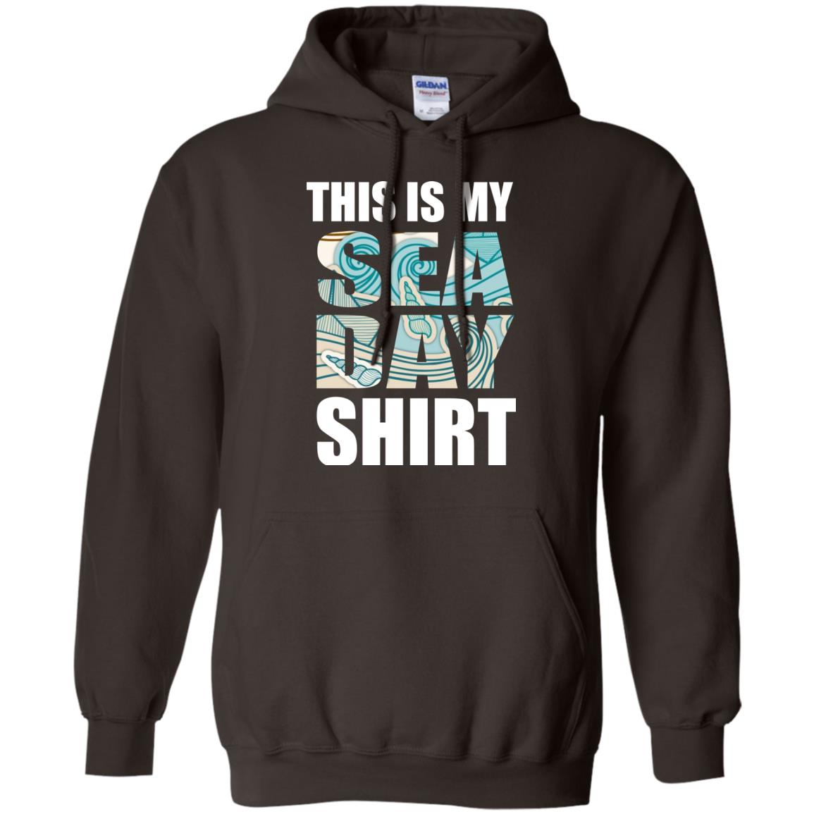 Summer Vacation T-shirt This Is My Sea Day Dark Chocolate
