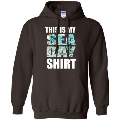 Summer Vacation T-shirt This Is My Sea Day Dark Chocolate