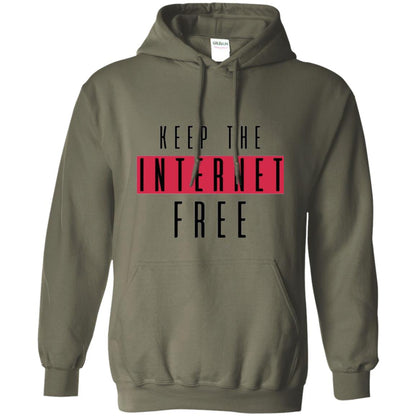 Keep The Internet Free T-shirt Military Green