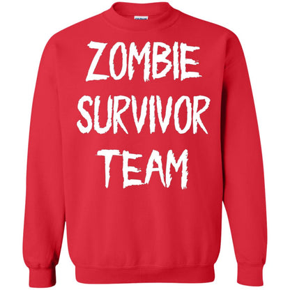 Zombie Lover T-shirt Zombie Survivor Team Red