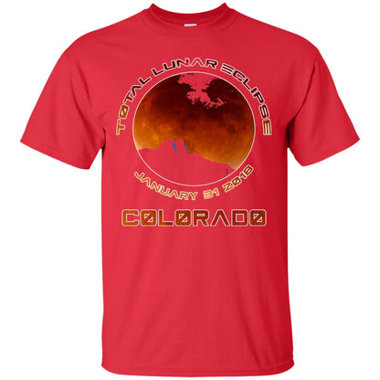 Colorado Lunar Eclipse 2018 T-shirt January 31 Red