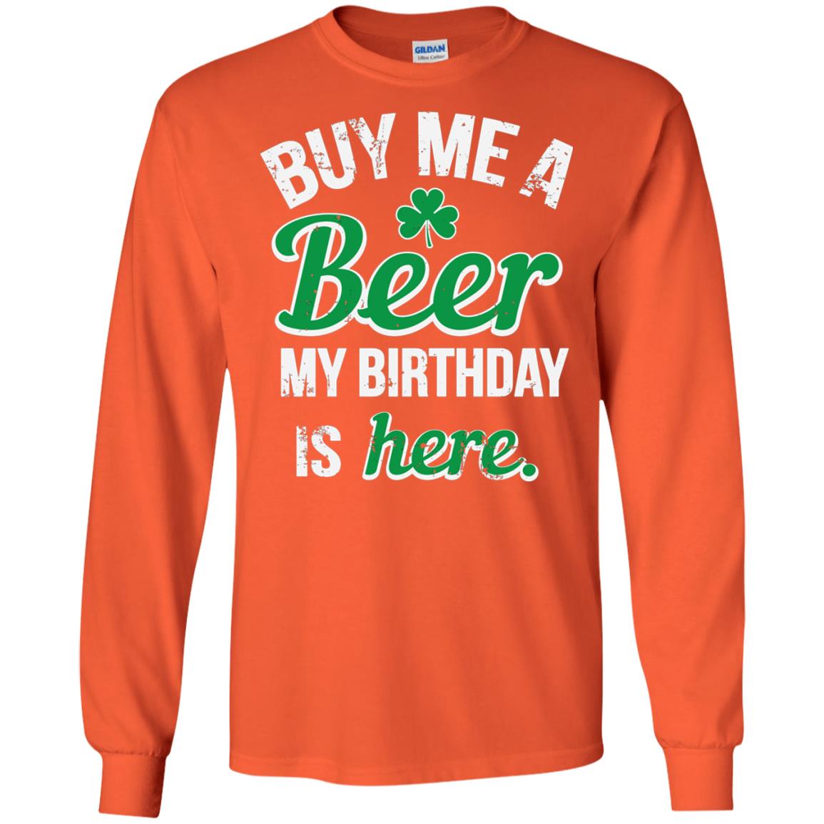 Buy Me A Beer Saint Patricks Day T-shirt Orange