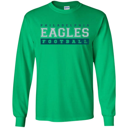Football Lover T-shirt Philadelphia Football Fly Eagles Fly Collegiate Irish Green