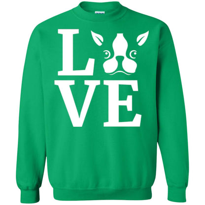 Dog Lovers T-shirt I Love My Boston Terrier Irish Green