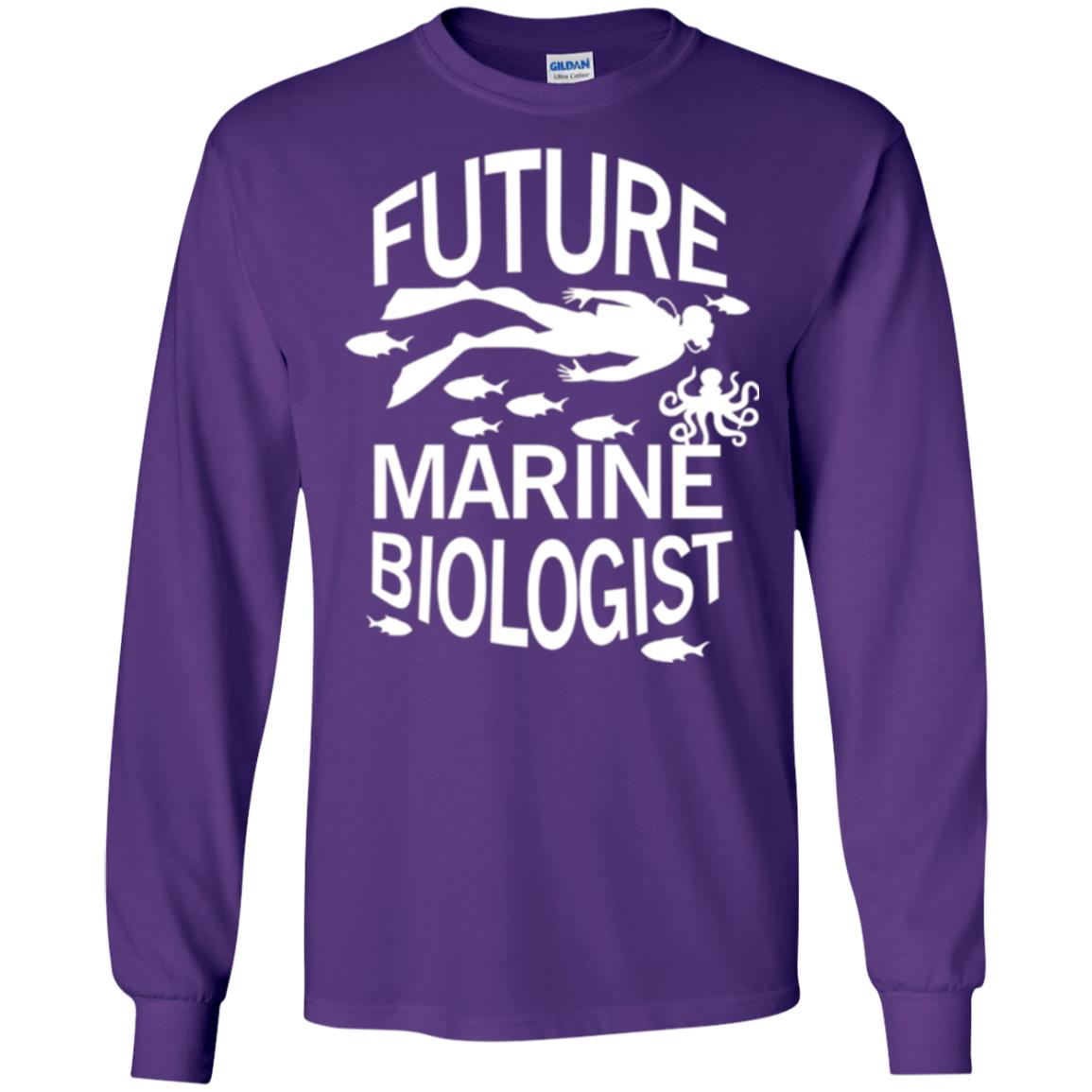 Cute Marine Biologist T-shirt Purple