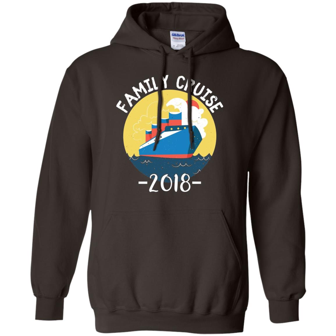 Summer Holiday T-shirt Family Cruise 2018 Dark Chocolate