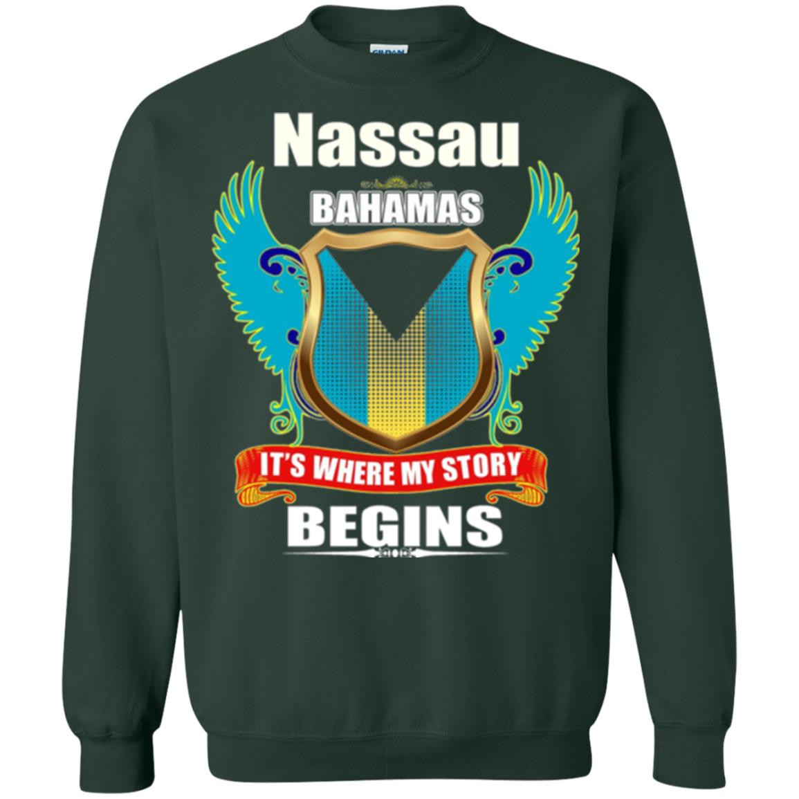 Bahamian T-shirt Nassau Bahamas T-shirt Forest Green