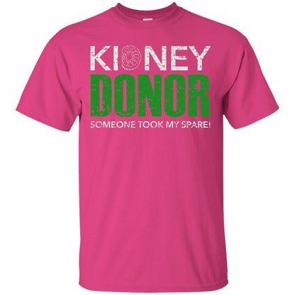Someone Took My Spare Kidney Donor Awareness T-shirt Heliconia