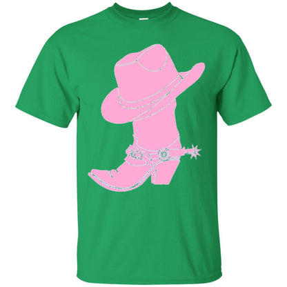 Cowgirl Boots Western Wear T-shirt Irish Green