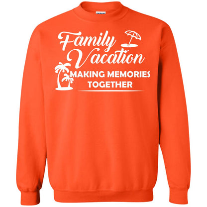 Family Vacation Making Memories Together Orange