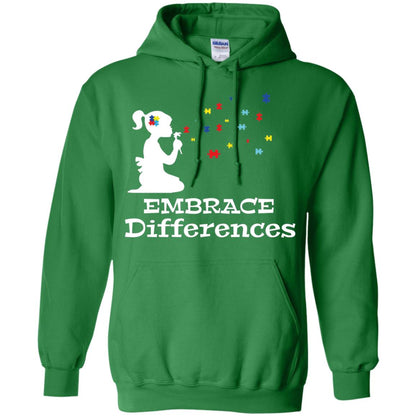 Embrace Differences Autism Awareness T-shirt Irish Green