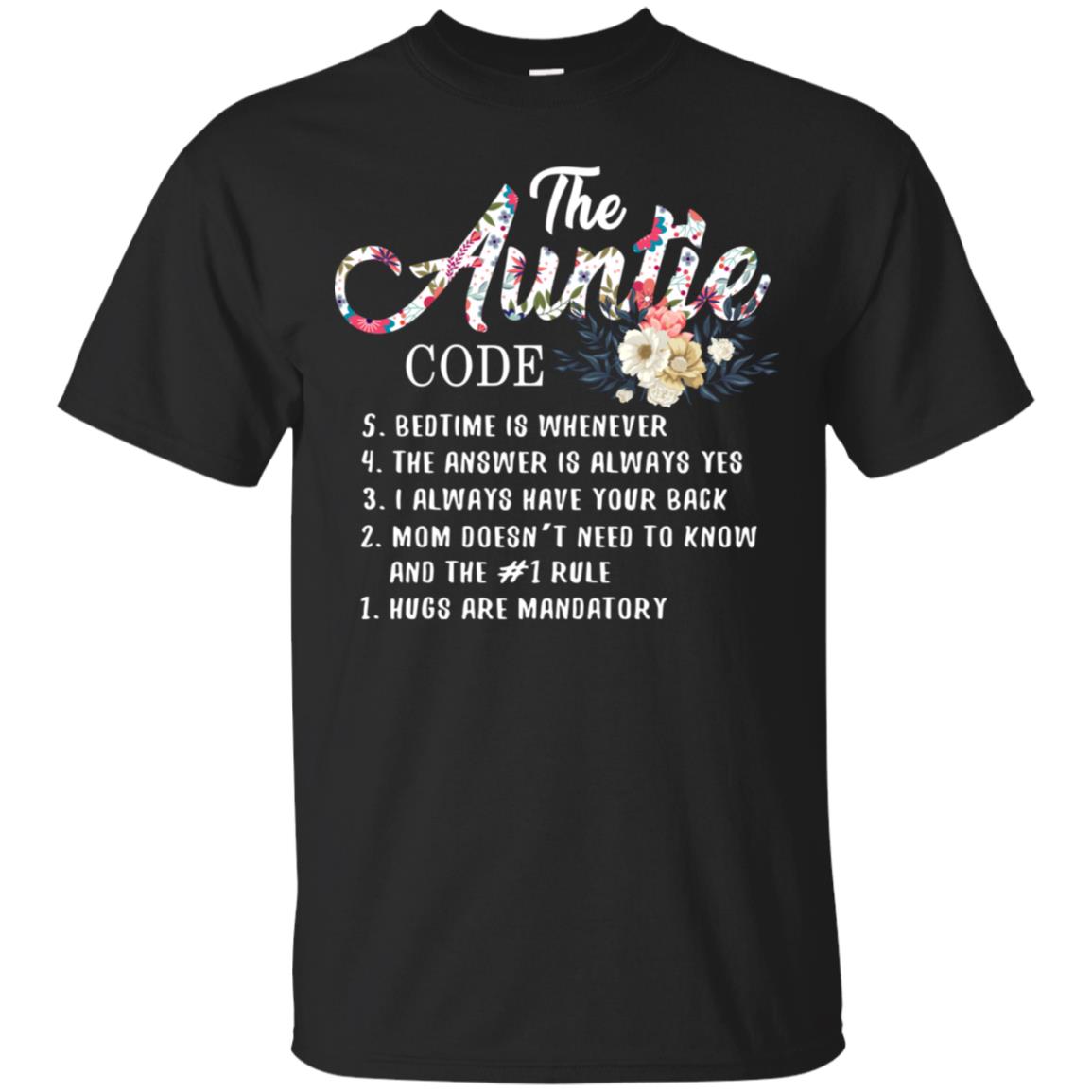The Auntie Code Shirt For Womens Black