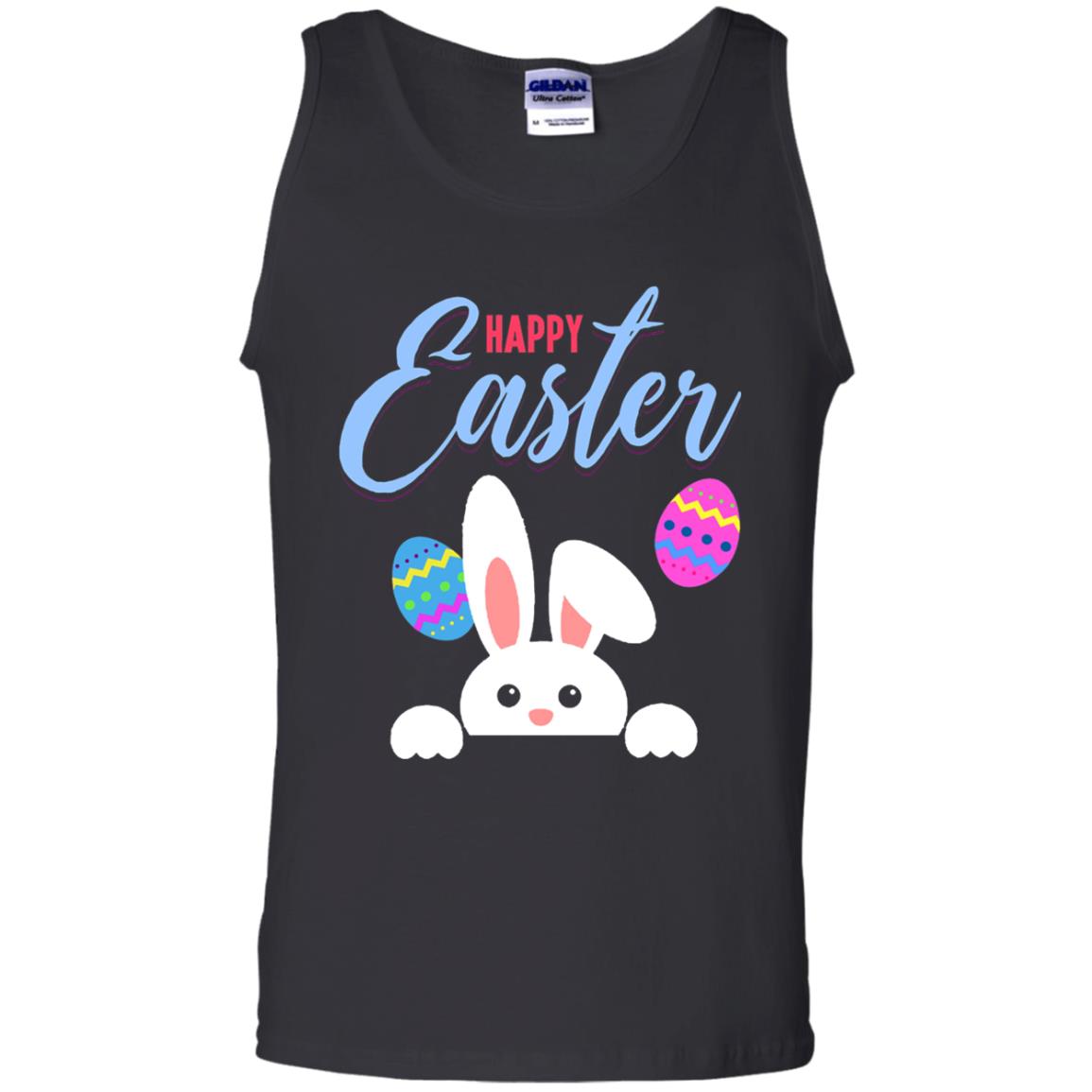 Emoji Bunny Egg Happy Easter Shirt Black