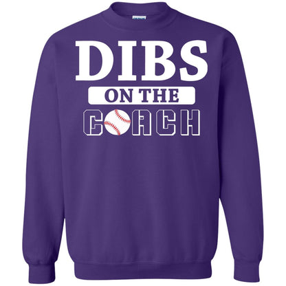 Dibs On The Coach Baseball T-shirt Purple
