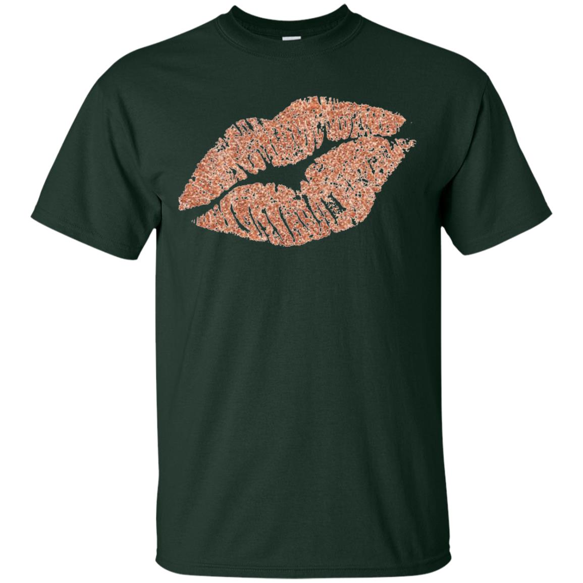 Rose Gold Lipstick Kiss Shirt Forest