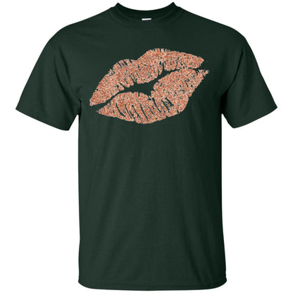 Rose Gold Lipstick Kiss Shirt Forest