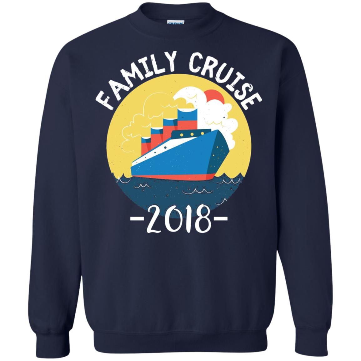 Summer Holiday T-shirt Family Cruise 2018 Navy