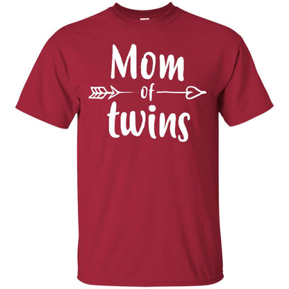 Mom Of Twins Mother's Day Mommy T-shirt Cardinal