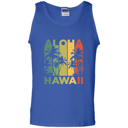 Vintage Hawaiian Islands Tee Hawaii Aloha State T-shirt Royal
