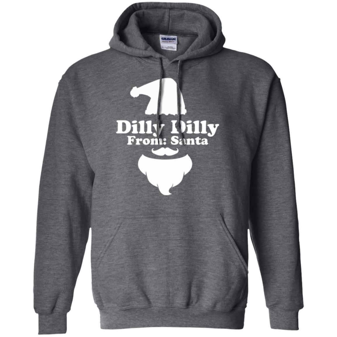 Christmas T-shirt Dilly Dilly From Santa Claus T-shirt Dark Heather