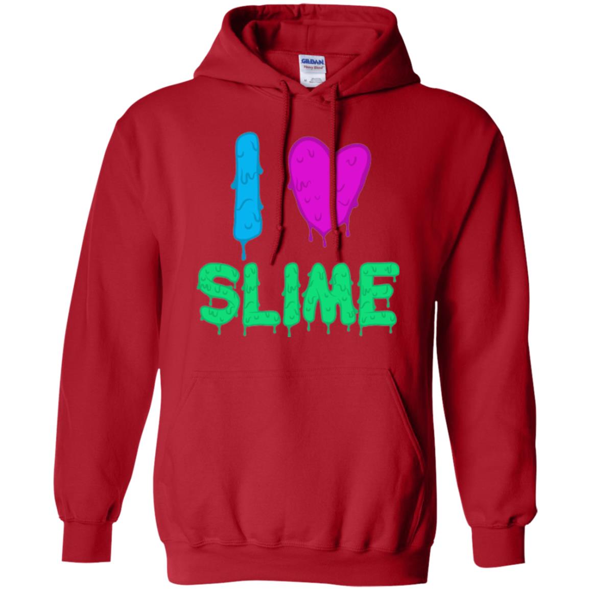 I Love Slime T-shirt Slime Lovers Red