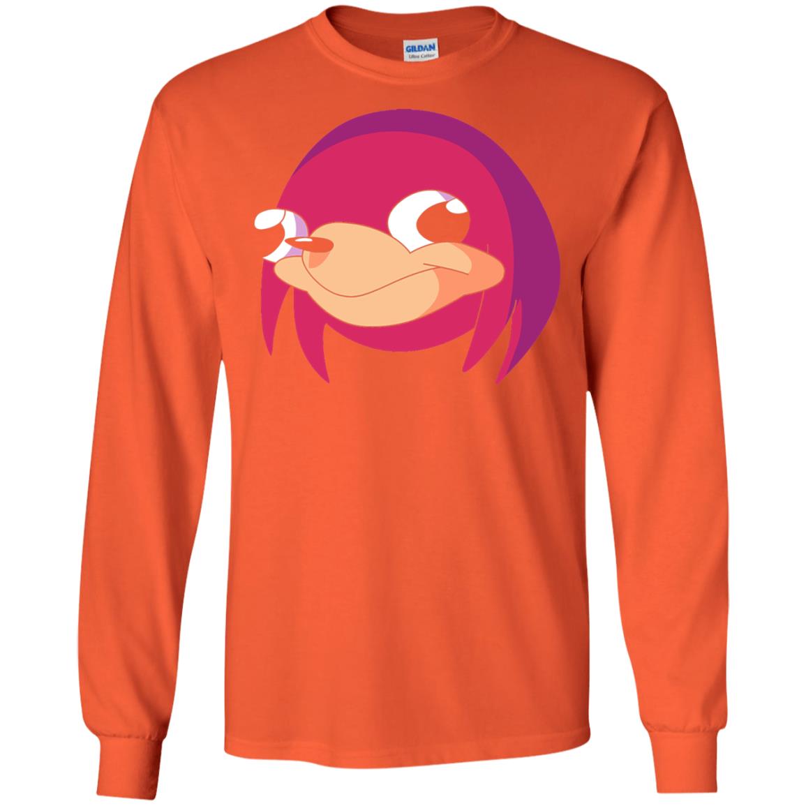 Cartoon T-shirt Ugandan Warrior Tribe Meme Orange
