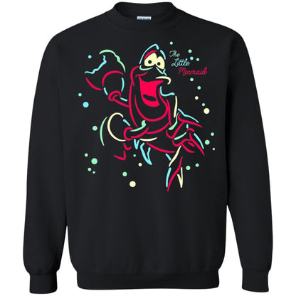 Disney Little Mermaid Neon Sebastian Graphic T-shirt Black