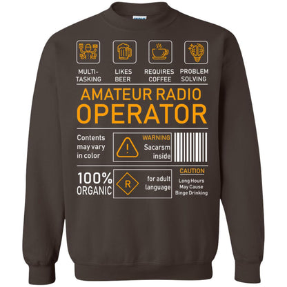 Amateur Radio Operator Gift Shirt Dark Chocolate