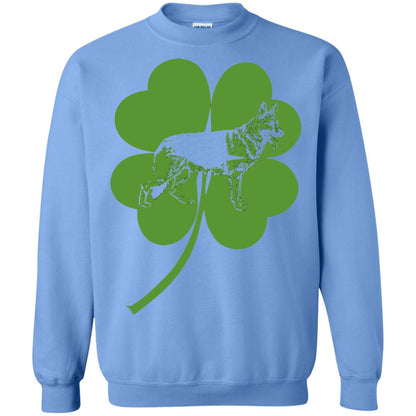 German Shepherd Saint Patrick_s Day T-shirt Carolina Blue