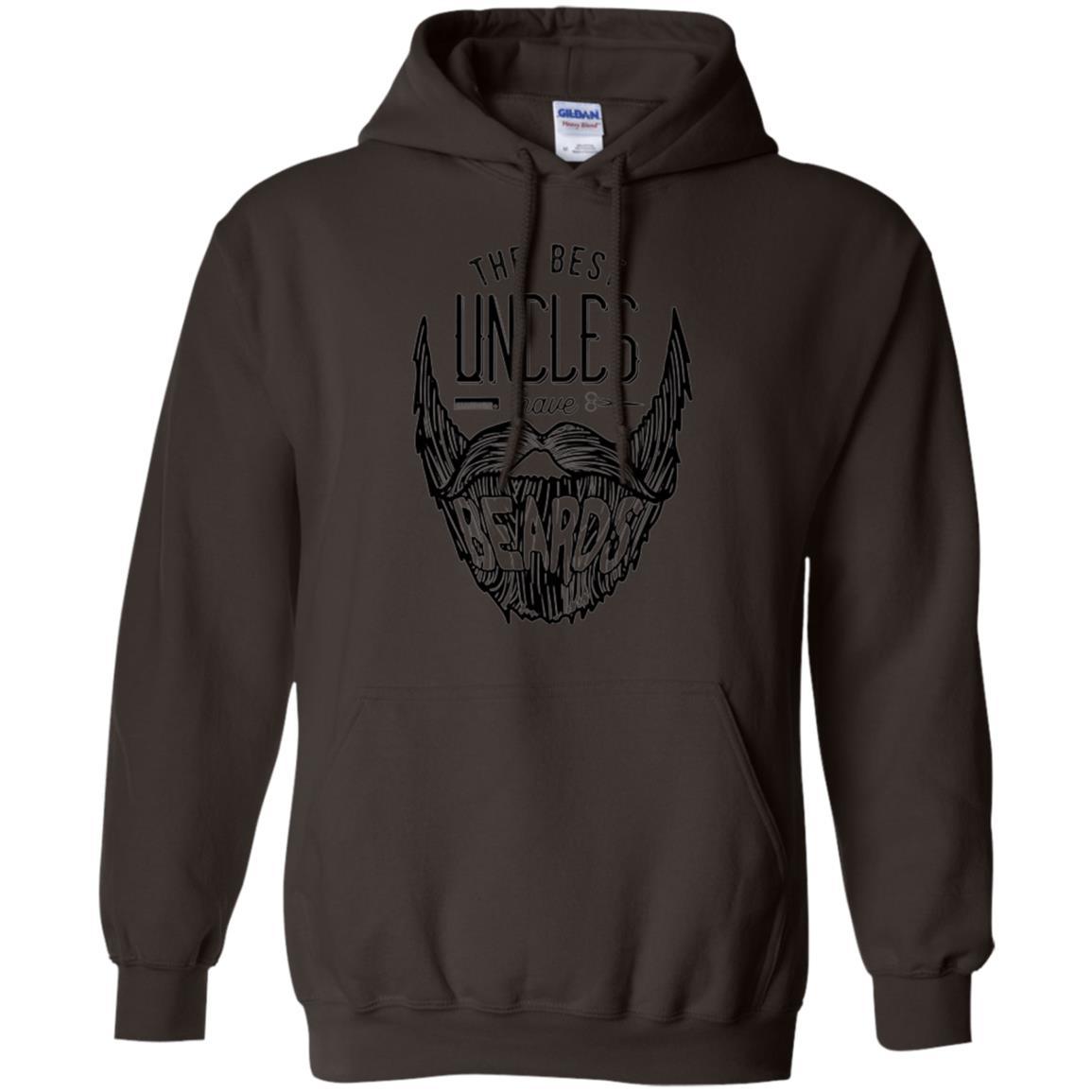 Funny Uncle T-shirt The Best Uncles Have Beards Dark Chocolate
