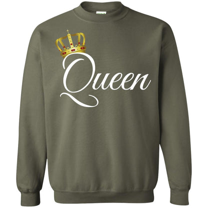 King And Queen T-shirt Matching Couple Outfits Military Green