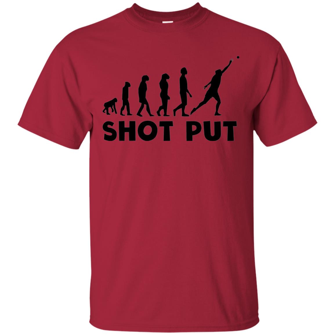 Funny Shot Put Evolution T-shirt Cardinal