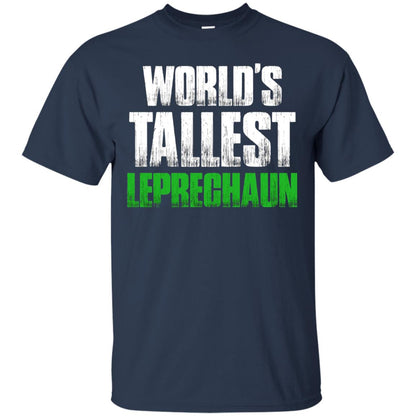 St. Patrick_s Day T-shirt World_s Tallest Leprechaun Navy