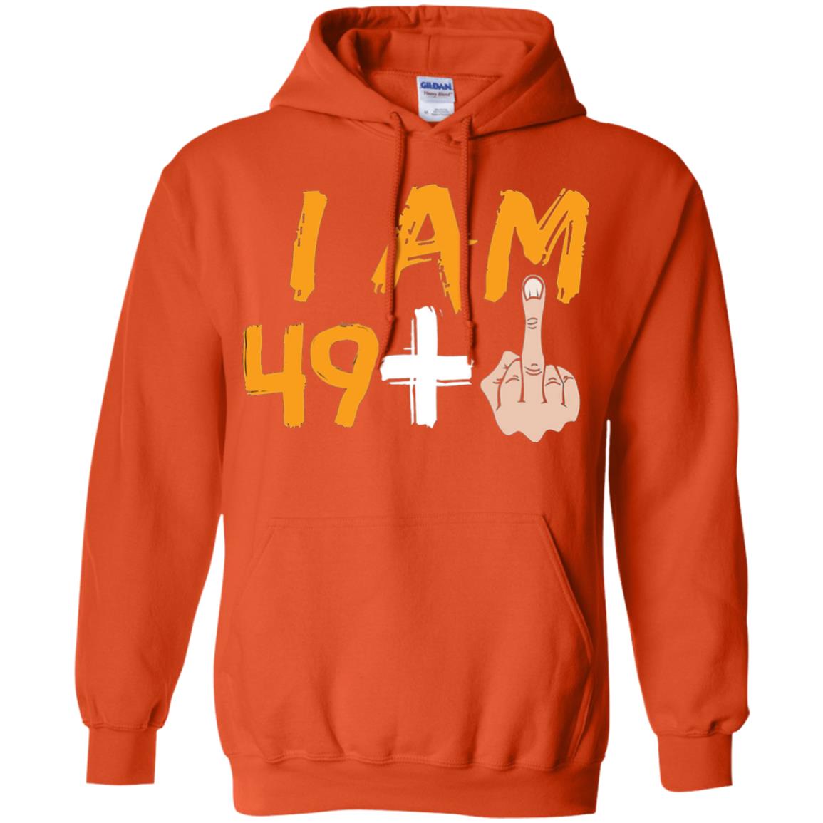 50th Birthday Funny T-shirt I Am 50 Years Old Orange