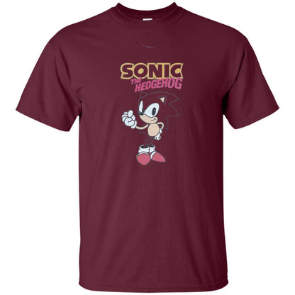 Movie T-Shirt Sonic The Hedgehog Maroon