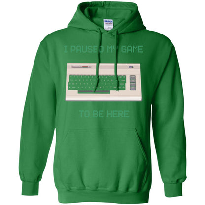 Retro Gamer T-shirt I Paused My Game To Be Here Irish Green